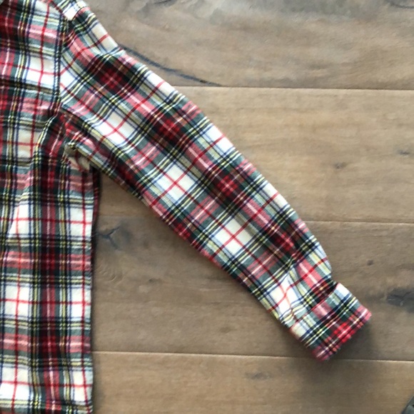 LL Bean Slightly Fitted Plaid Flannel Shirt - Picture 4 of 6